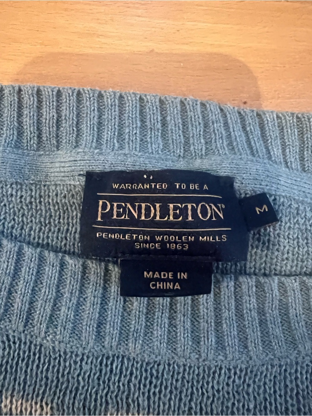 Pendleton Women's Sunset Raglan Cotton Sweater size medium - Picture 4 of 6